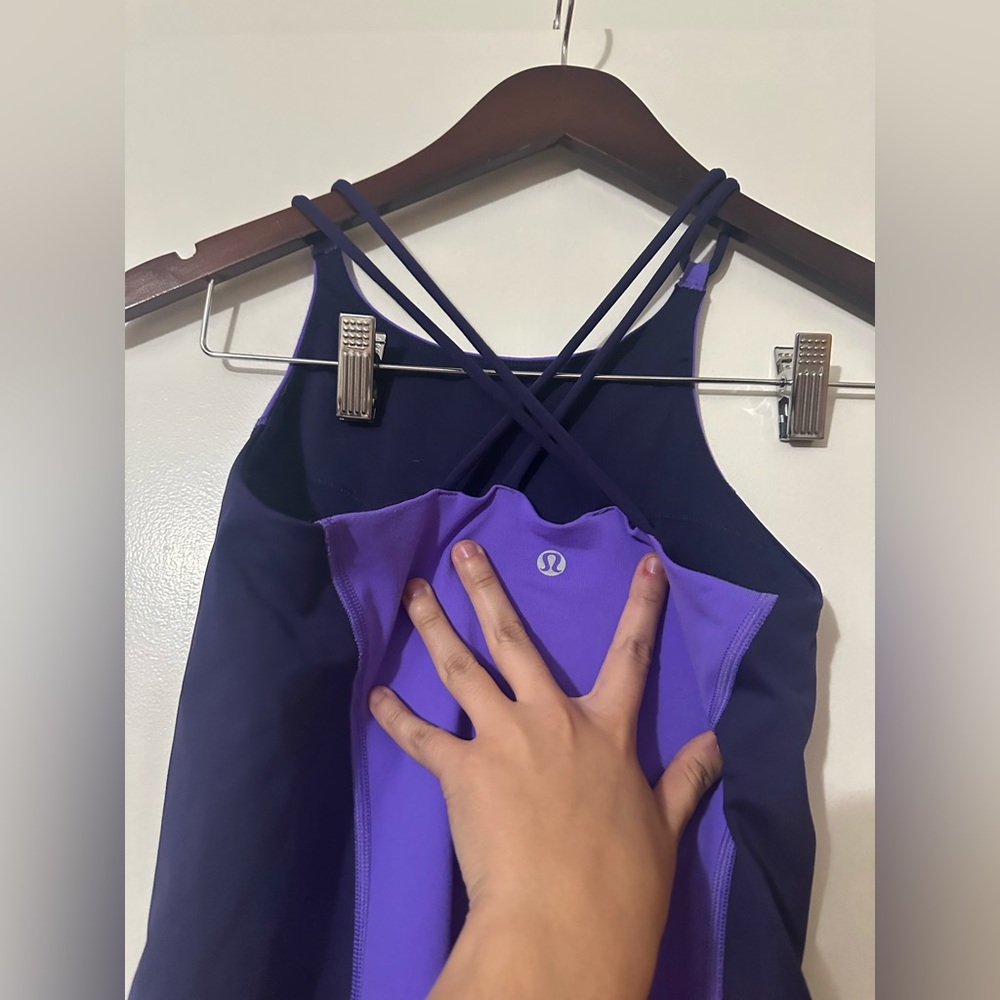 Lululemon Free To Be Tank Duo Tone Purple Womens Size 6 - Picture 2 of 6